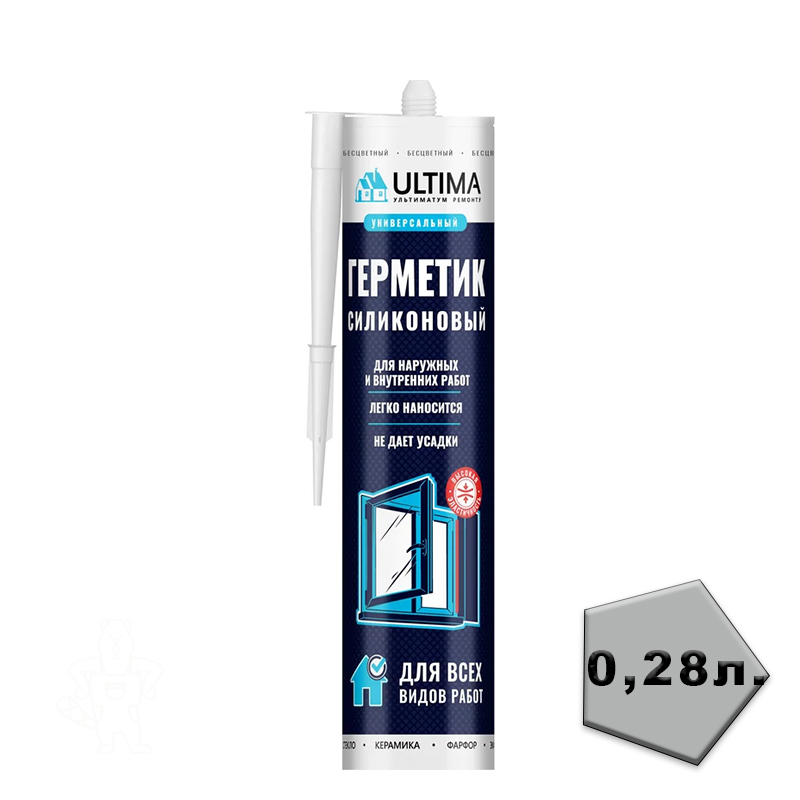 ULTIMA U Герметик силиконовый универ. бесцветный 280мл