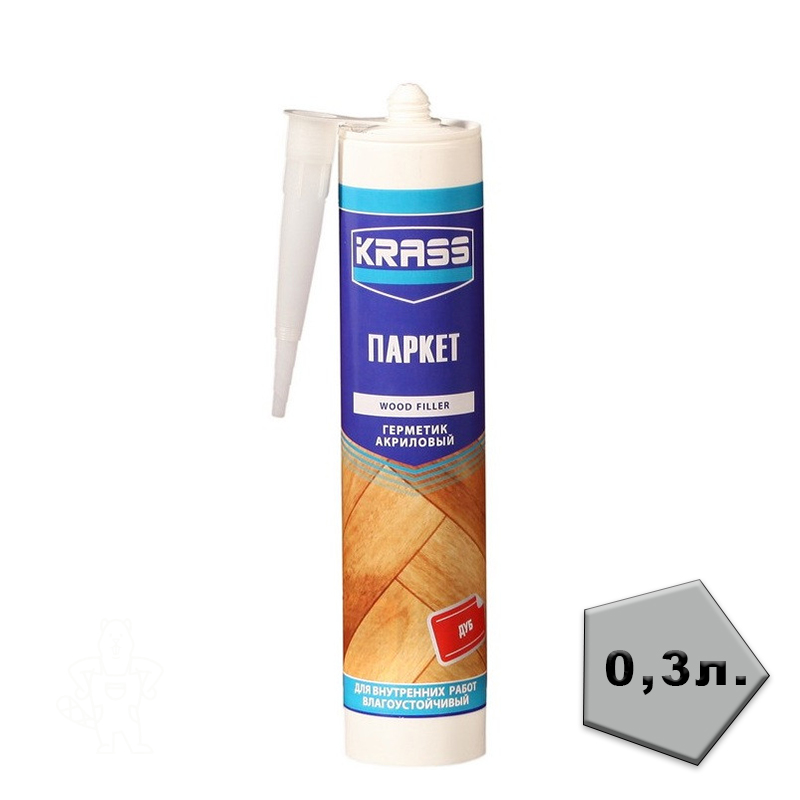 Герметик по дереву акриловый дуб 300мл. KRASS (паркет)