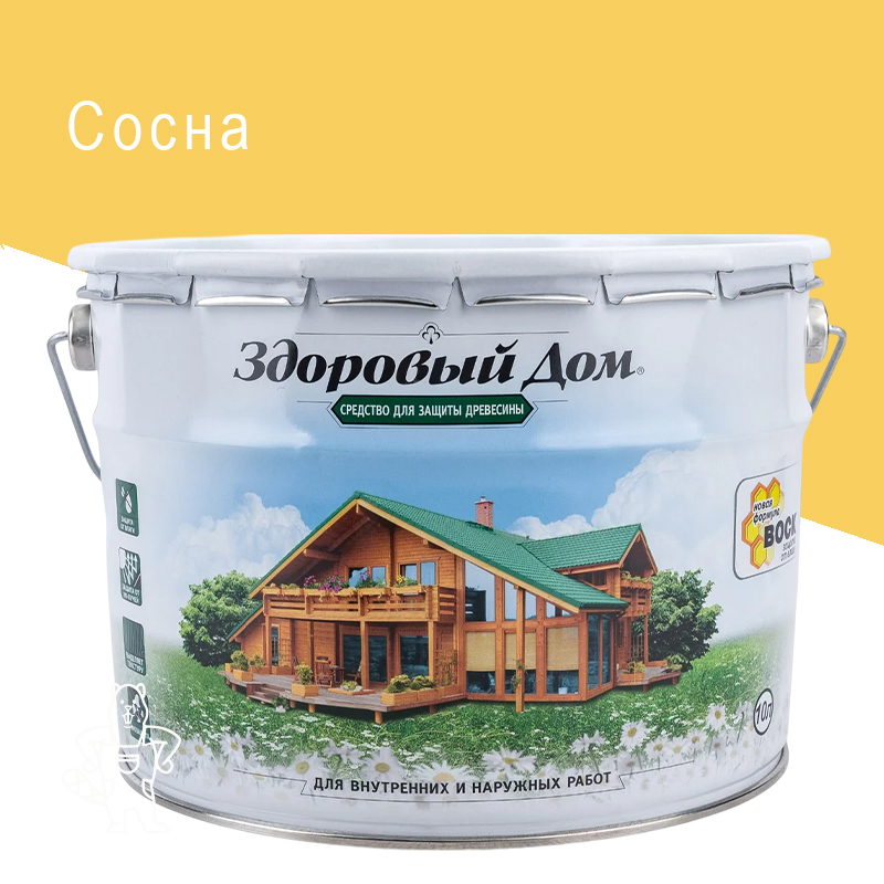 Здоровый дом деревозащитное средство Сосна 10 л