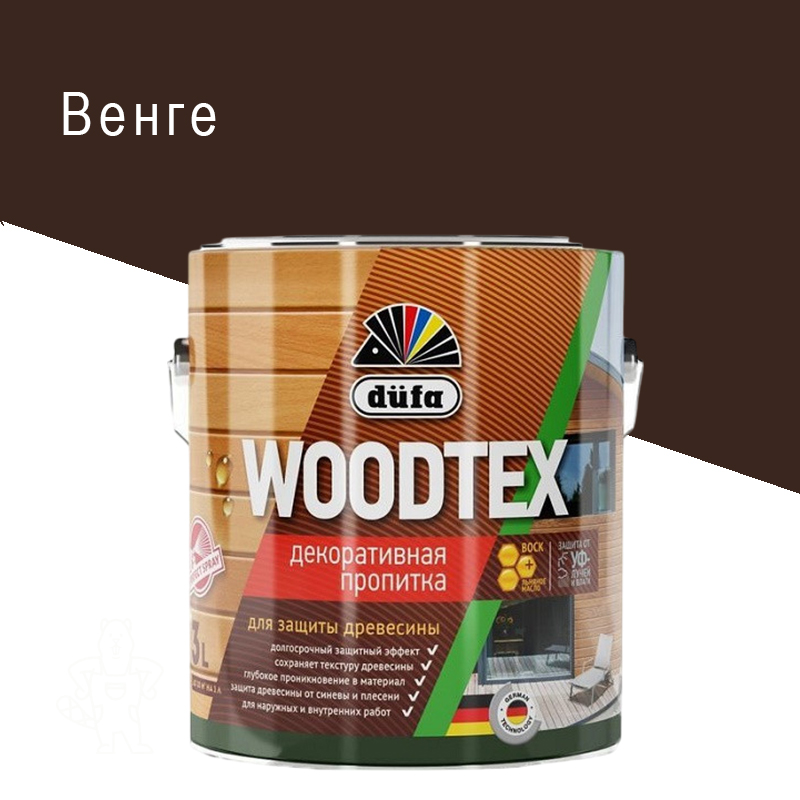 Пропитка Dufa Woodtex венге 3 л.,
