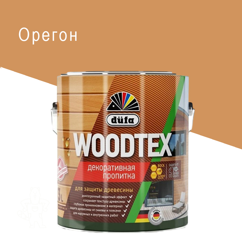 Пропитка Dufa Woodtex орегон 3 л.,