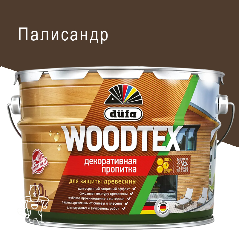 Пропитка Dufa Woodtex палисандр 10 л.,