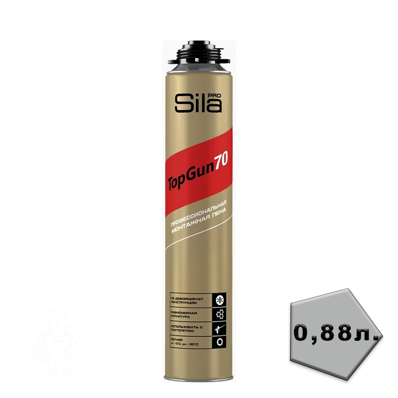 Пена монтажная профес.880мл. Sila Pro TopGun 70