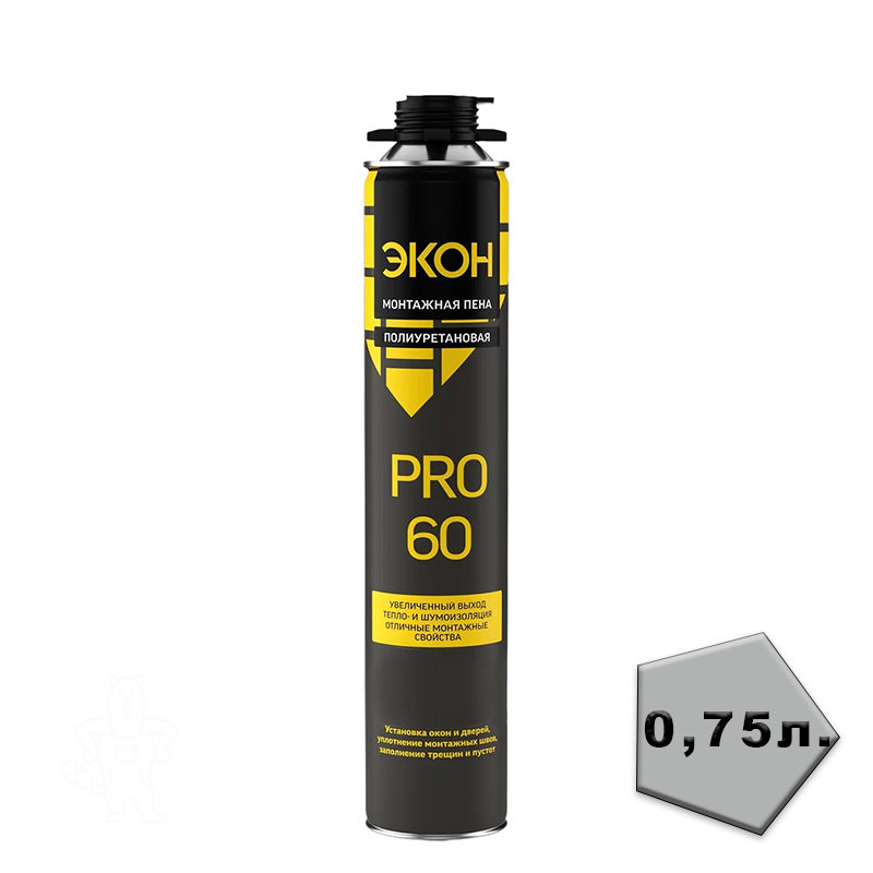 Пена монтажная "ЭКОНОМ"60" "ПРООФИ" 750мл Хенкель
