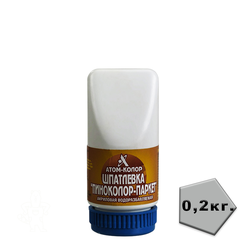 Шпаклевка по дереву акриловая "Атом Колор Пиноколор" 0,25гр.