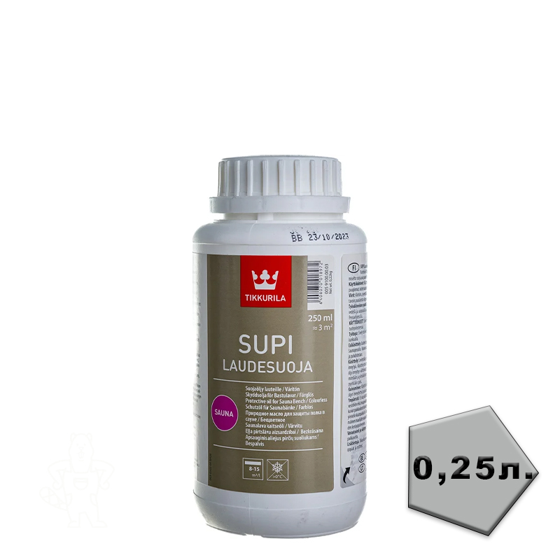 Супи Лаудесуоя 0,25л. масло для защиты полок саун "ТИККУРИЛА"