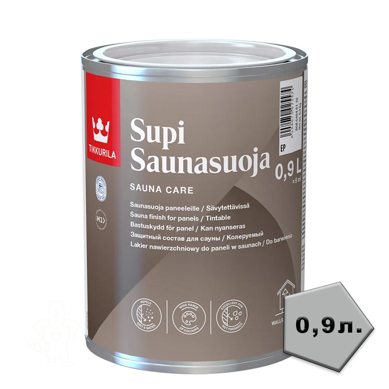 Супи Саунасуоя 0,9л. лак для саун "ТИККУРИЛА"