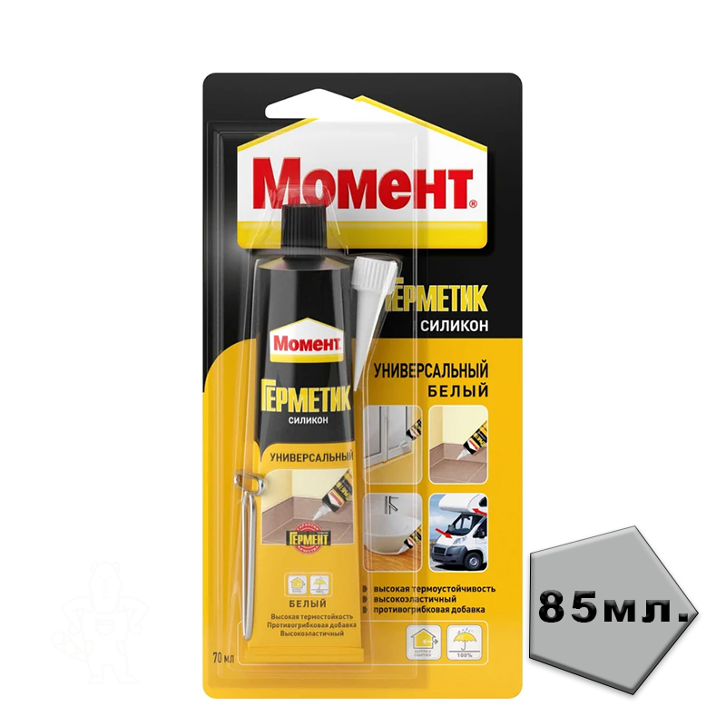 Герметик Гермент силиконовый универс. премиум белый 85 мл