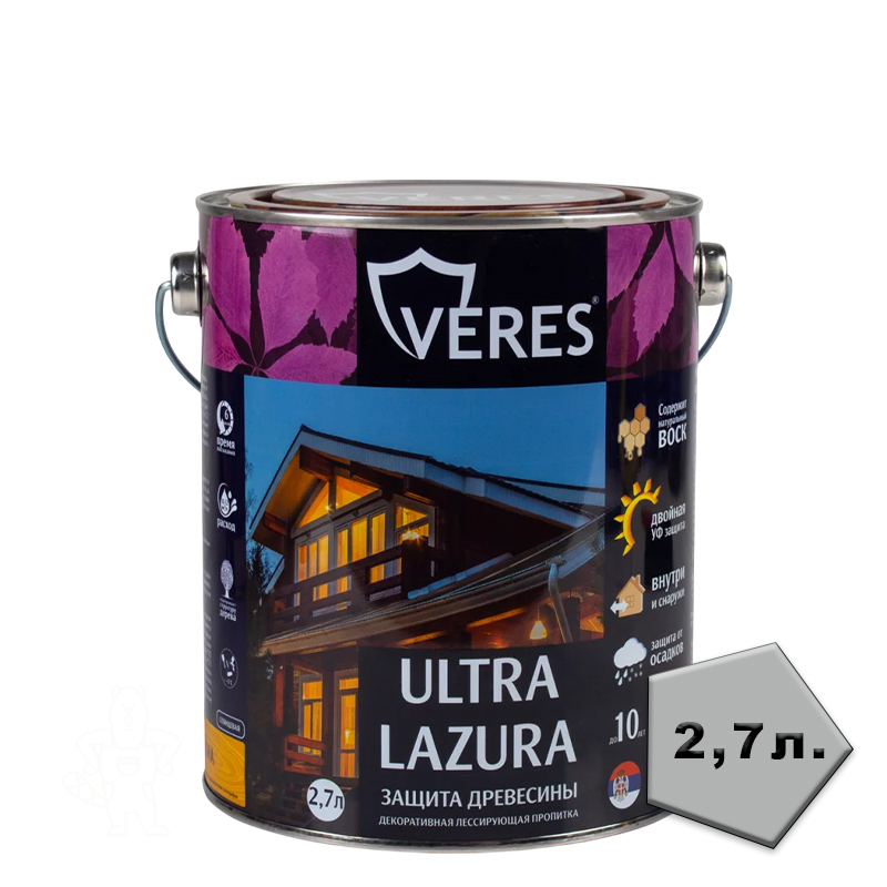 ВЕРЕС УЛЬТРА ЛАЗУРА № 19 ДУБ 2,7 Л "VERES"