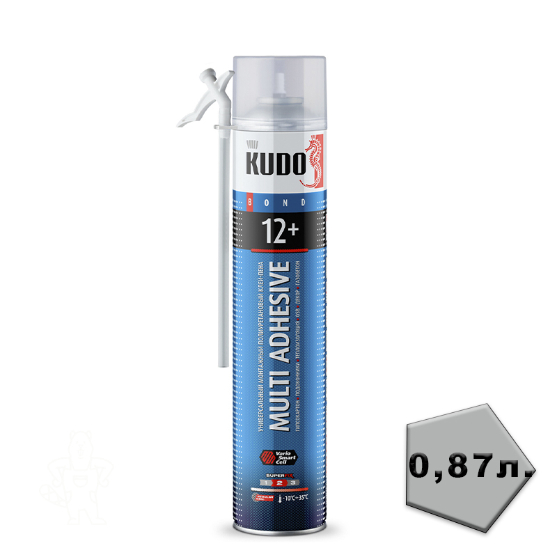 Клей-пена "НОМЕ 12+" 870 г всесезон.для теплоизоляции и декора "KUDO"