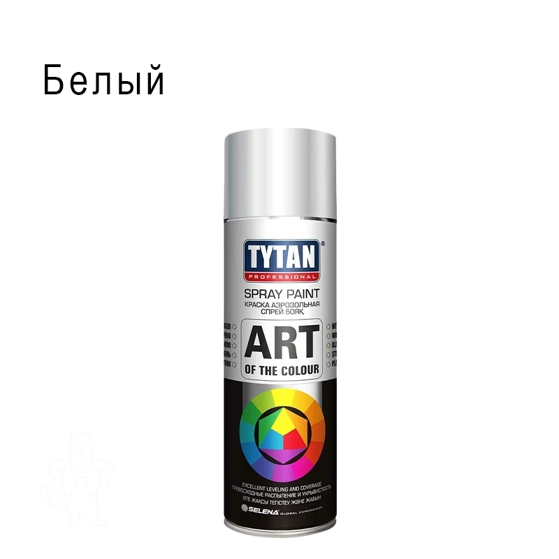 Краска аэрозоль акриловая глянц.белая 400 мл Tytan