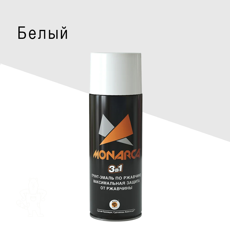Грунт-эмаль по ржавчине аэрозоль акриловый ЕМ RAL9003 глянцевый белый 520 мл