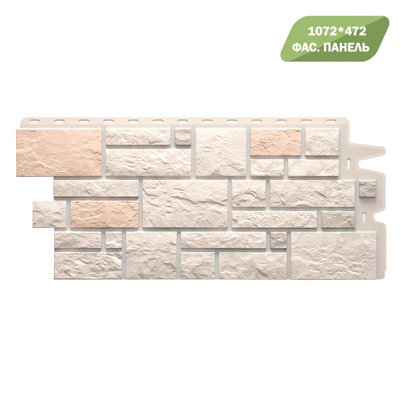 Docke Панель фасадная BURG Льняной (1072*472 мм)