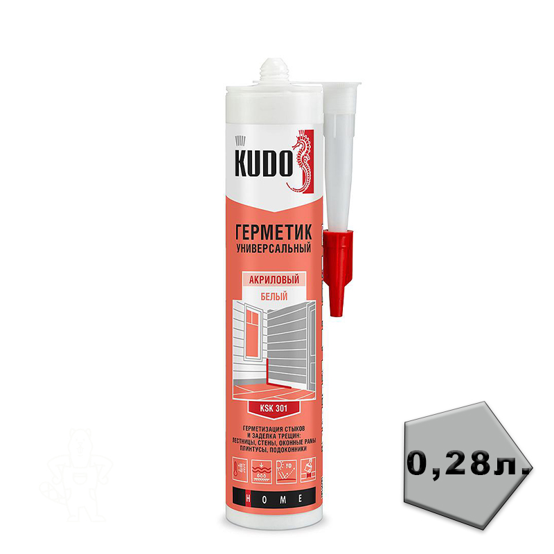 Герметик акриловый универсальный ,белый KUDO 280 мл