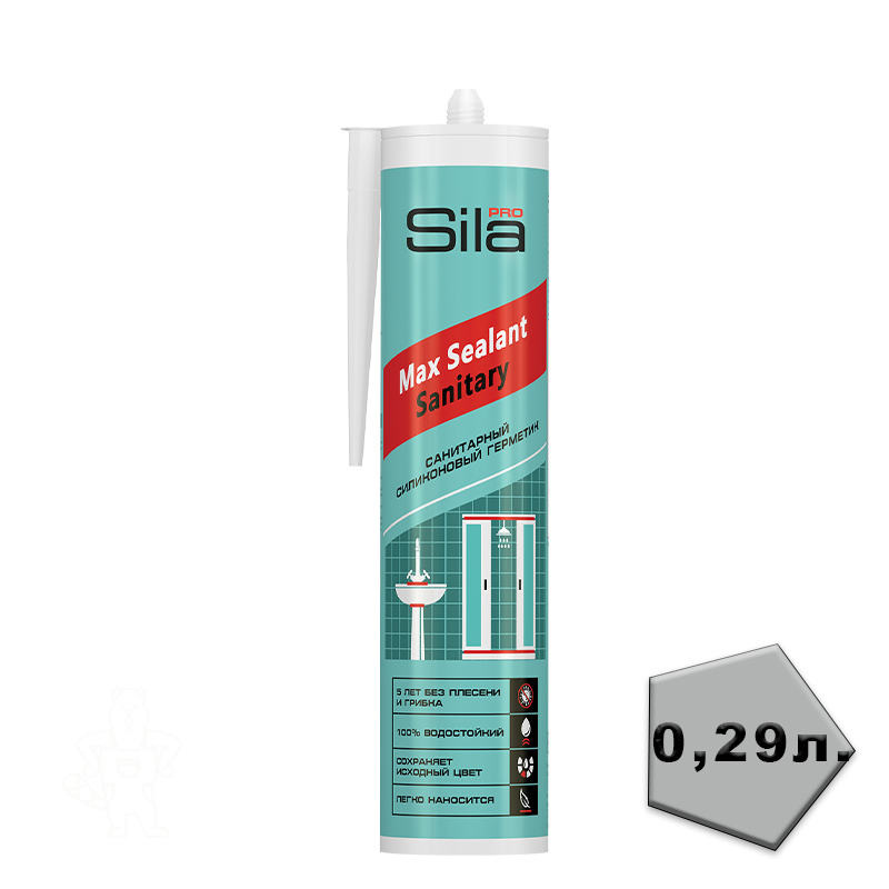 SILA PRO Max Sealant Герметик силиконовый санитарн. белый 290 мл