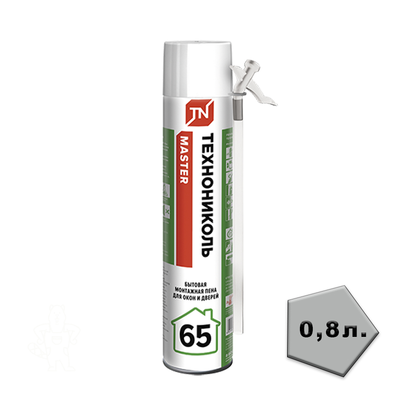 Пена Монтажная ТЕХНОНИКОЛЬ МАСТЕР 65 Бытовая 800 мл