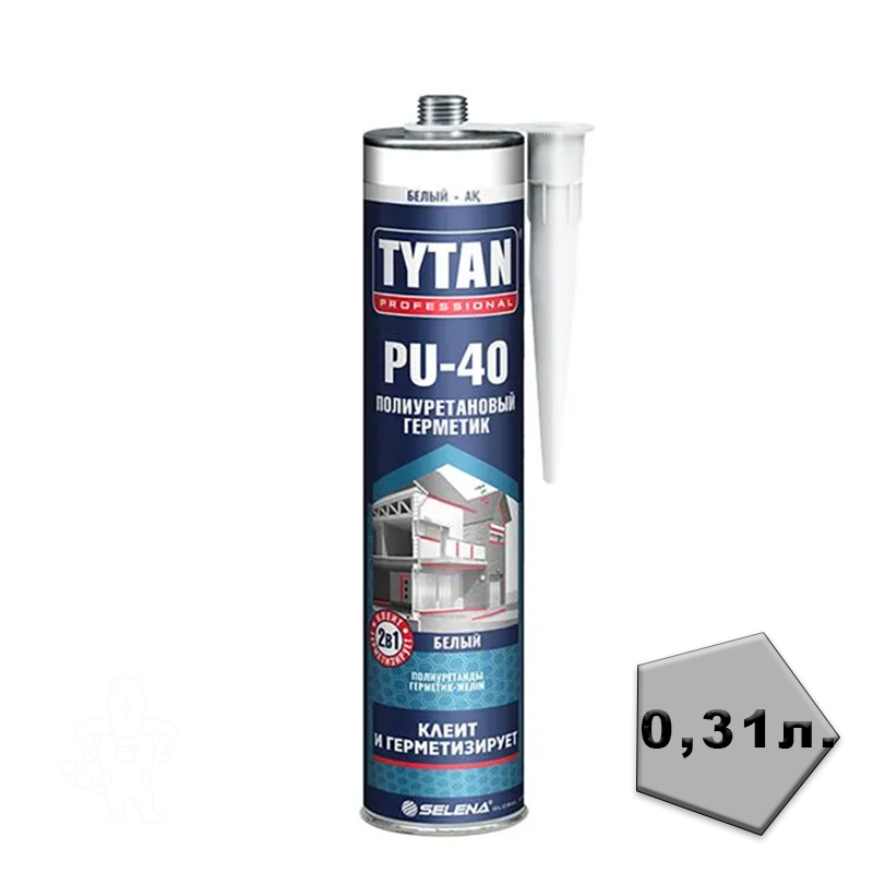 Герметик полиуретановый Tytan PU 40 310 мл белый