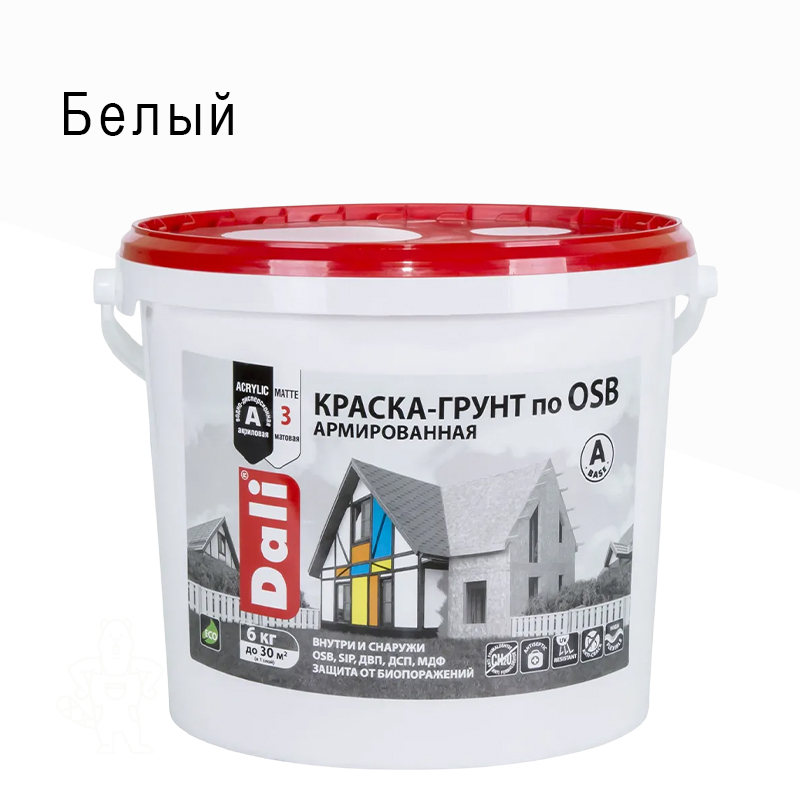 Краска-грунт DALI по OSB БАЗА А6кг.