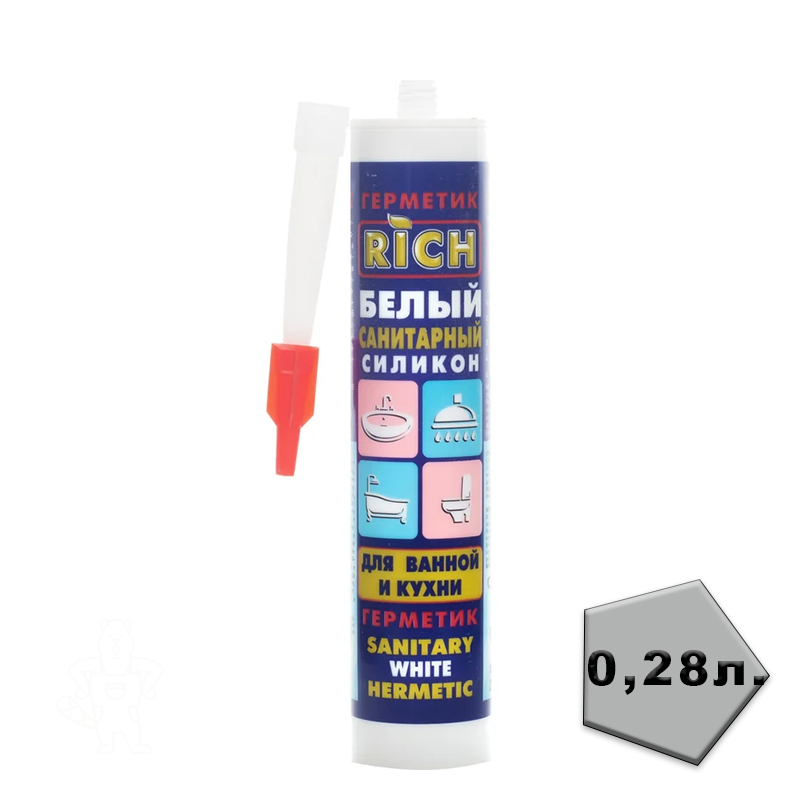 Герметик санитарный силиконовый RICH 280 мл