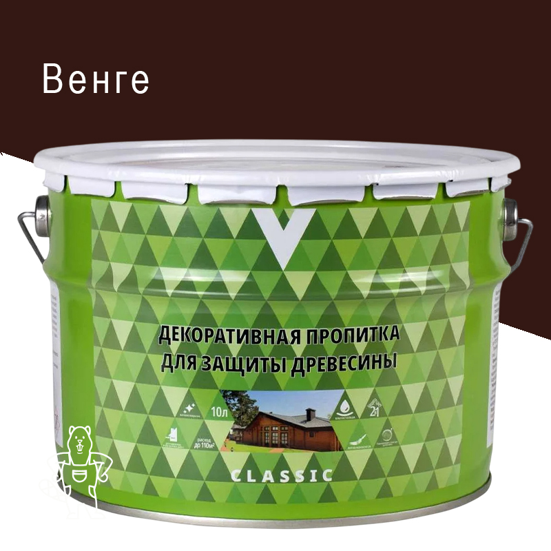 Пропитка декоративная "CLASSIC" Венге 10 л "V"