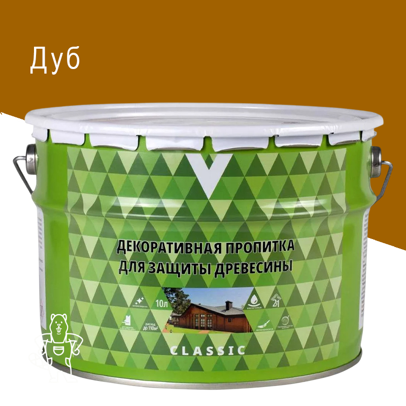 Пропитка декоративная "CLASSIC" Дуб 10 л "V"