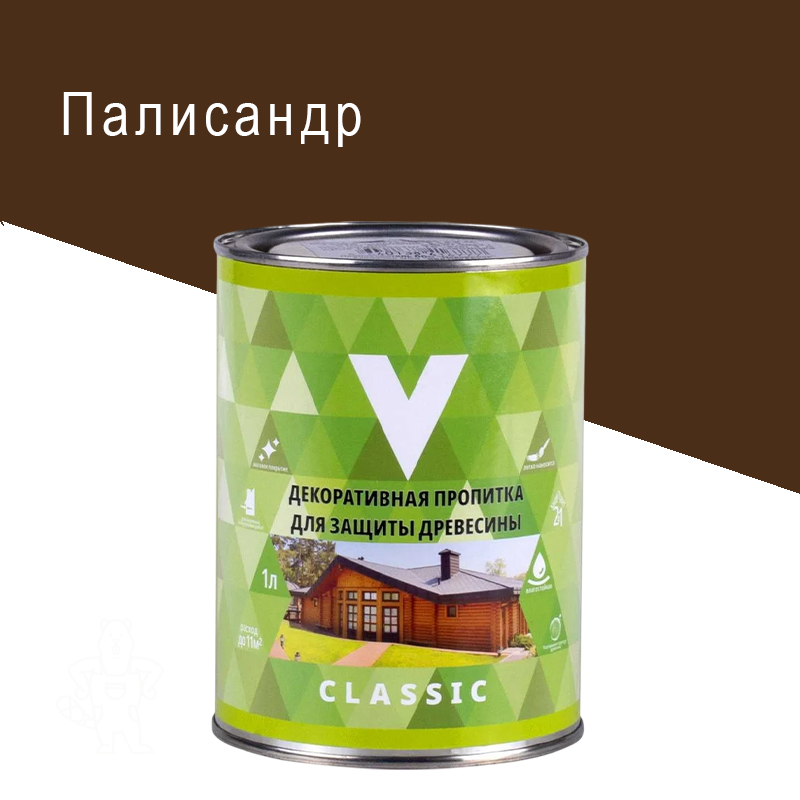 Пропитка декоративная "CLASSIC" Палисандр 1 л "V"