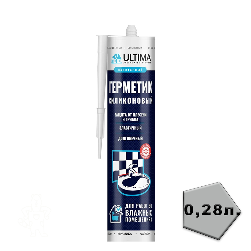 Ultima S Герметик силикон. санитар. бесцветный, 280мл