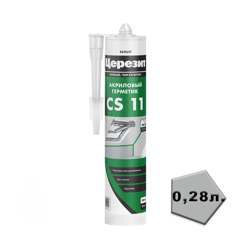 00305776 Герметик акриловый (белый) 280мл CS11 CERESIT — изображение 1