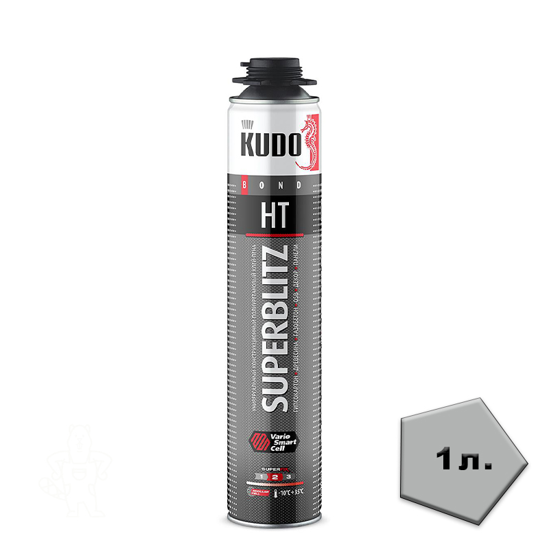 Клей-пена KUDO SUPERBLITZ HT всесезонная 1л