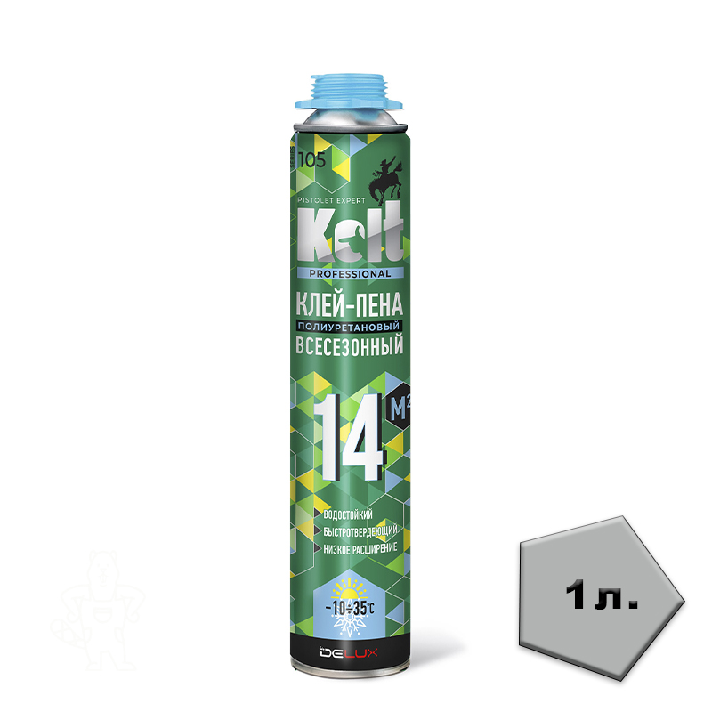 Пена-клей KOLT "14" проф., всесезон., водостойк., 900г