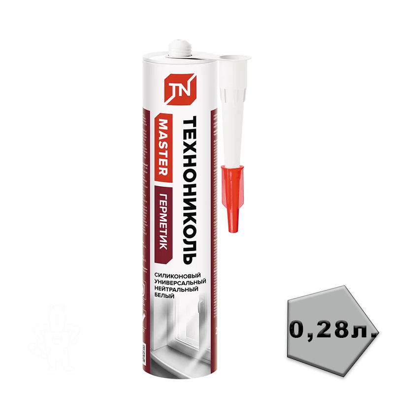 ГЕРМЕТИК ТЕХНОНИКОЛЬ СИЛИК. УНИВЕРСАЛЬНЫЙ.БЕЛЫЙ 280мл.
