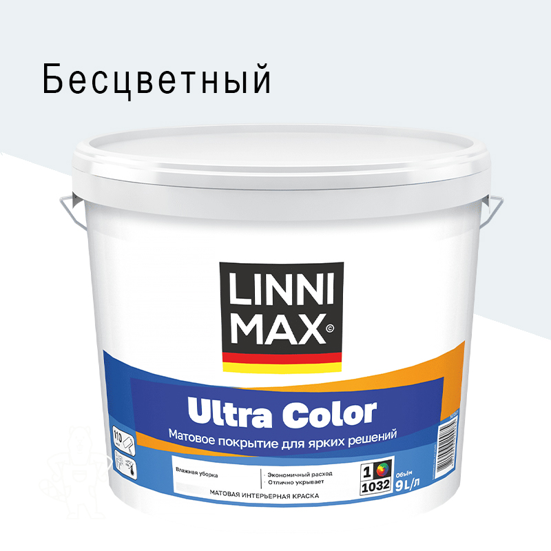 Краска интерьерная ULTRA COLOR 8,46л База 3 (Бесцветная) LINNIMAX