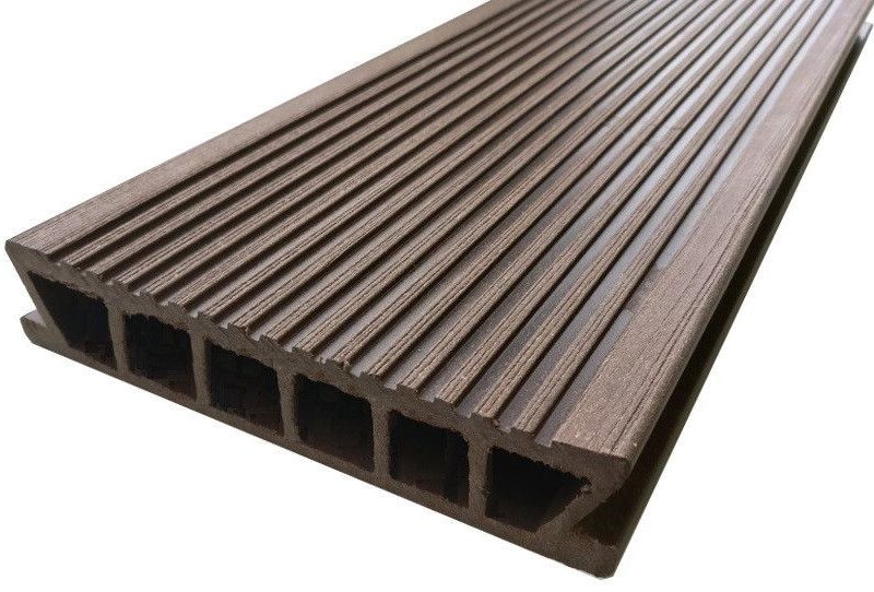 Террасная доска ДПК Файнанг VELVET Шоколад 400*152*24