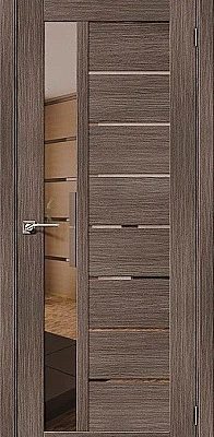 Дверь ЭКО Порта 27 Bianco Veralinga Mirox Grey 200*80