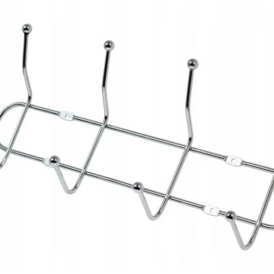 Вешалка металлическая 4 крючка в ассорт