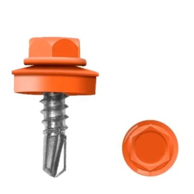 Саморез кровельный RAL8004 5