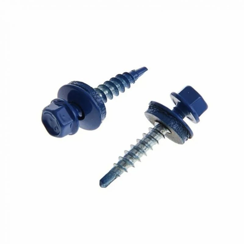 Саморез кровельный Синий 4