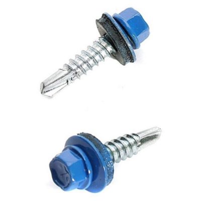 Саморез кров синий 5