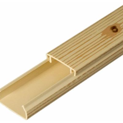 Кабельный канал ПВХ 20х10 двойной замок ЦВЕТ СОСНА С ТЕКСТУРОЙ