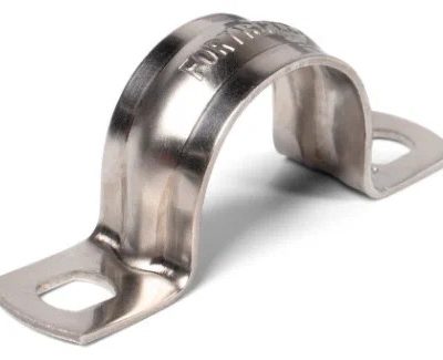 Скоба металлическая  двухлап. ТДМ d 19-20мм