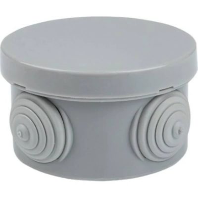 Коробка распаячная 040-038 пылевлагозащитная с эластичными меммбр. вводами 65/40.1.3. IP54 (1/180)