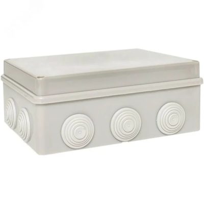 Коробка распаячная 050-042 пылевлагозащитная с герм. вводами 190х140х70 IP55 (1/18)