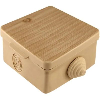 Коробка распаячная 65х65х50 текстура сосна