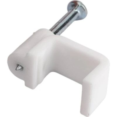 Скоба крепежная плоская в к-те с гвоздем СПП 9 (упаковка -30 штук) Fortisflex