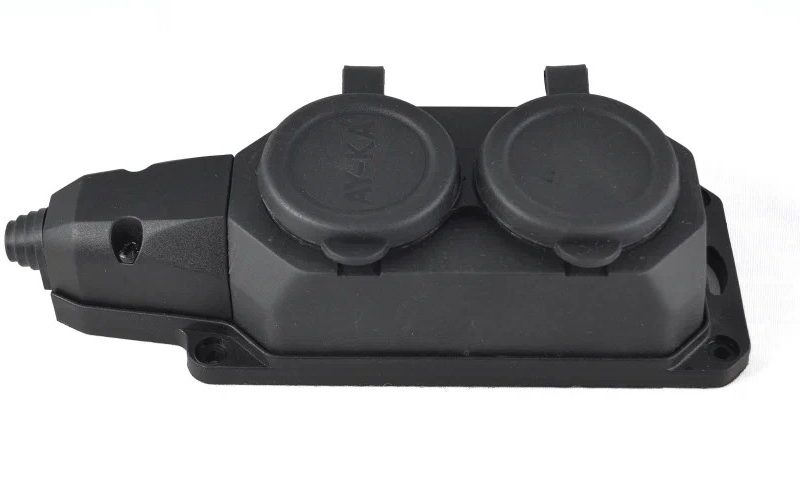 Колодка удлинителя 2 гн б/з Makel (25/100)