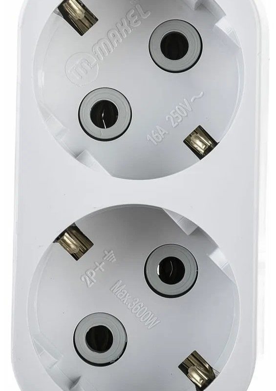 Колодка удлинителя 2 гн с/з Makel (20/80)