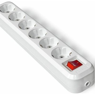 Колодка удлинителя 6 гн. с/з с выкл. АБС- пластик UNIVersal (1/100)