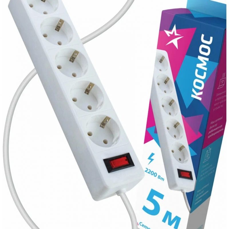 Сетевой фильтр 5*5м. белый (ПВС 3х0