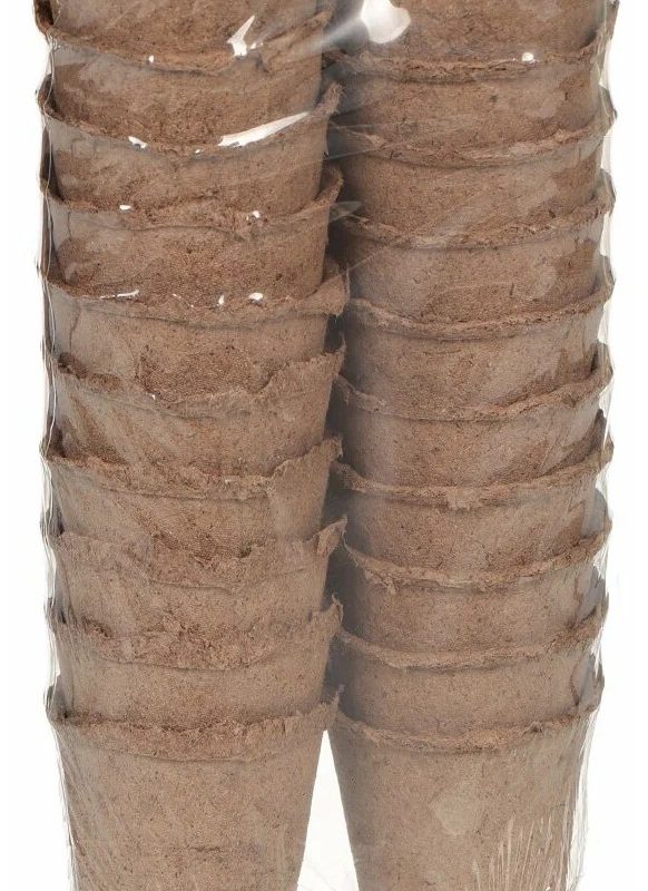 ГОРШКИ ТОРФЯНЫЕ  60*60 ММ УПАК. 20 ШТ. (1/72)