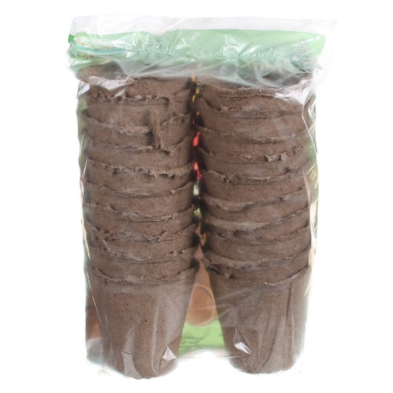 ГОРШКИ ТОРФЯНЫЕ  80*80 ММ УПАК. 20 ШТ. (1/42)